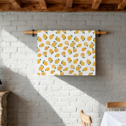 Lemon Decor Kitchen Towel, Lemon Hand Towel Dish Towel for Kitchen Bathroom Decor, Fruit Lover Gifts, 16x24 Inches