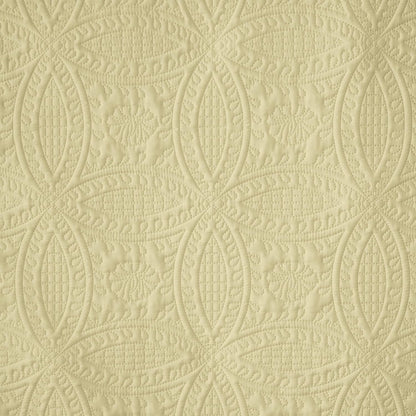 Austin Queen Oversized Bedspread Set, 3-Piece Pinsonic Quilted Lightweight Microfiber Bedspread Coverlet, Pastel Yellow | Oversized