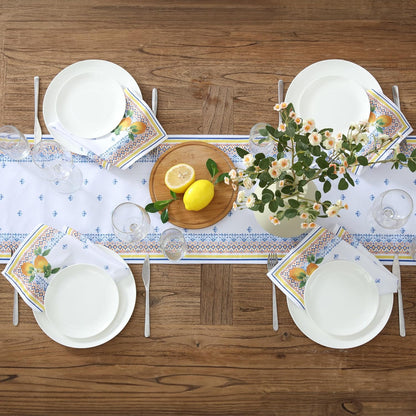 Capri Lemon Table Runner, Multicolor - 13" W x 70" L