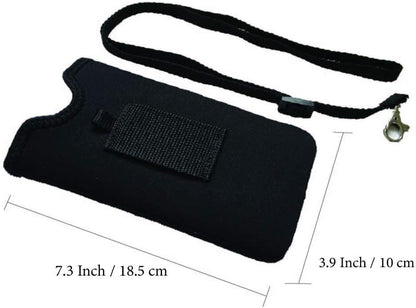 Neoprene Phone Holder Sleeve w/Belt Loop Holster (Purple) | For Men/Women; Water-resistant neoprene material, lightweight, w/ adjustable lanyard; Compatible with most of smartphones