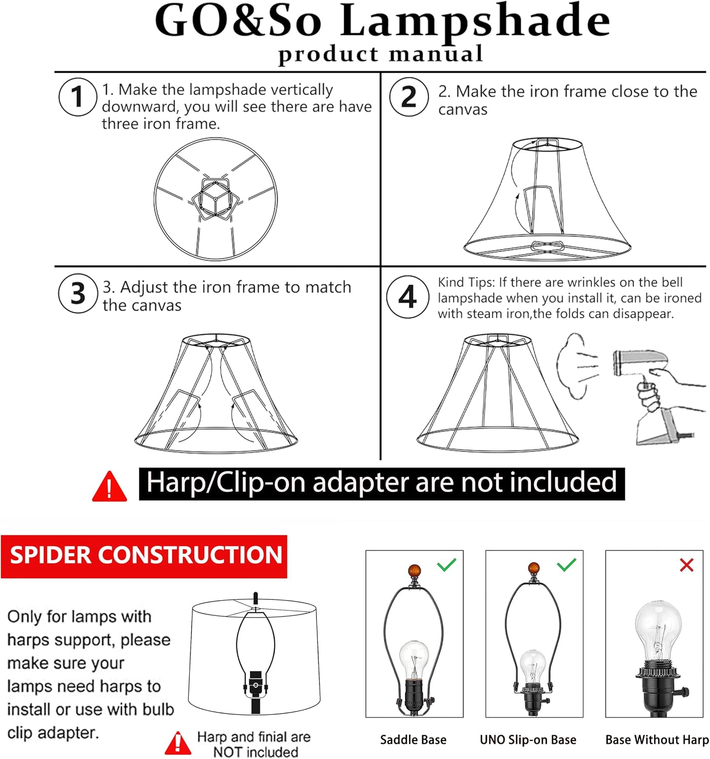Medium Drum Lamp Shades Set of 2,12"x14"x10" Replac Lampshades Empire | 0.41" Spider Fitter,Yellowish Beige Polyester Lampshade for Table Lamps and Floor Lamp Decor Modern,Foldable Easy Assembly