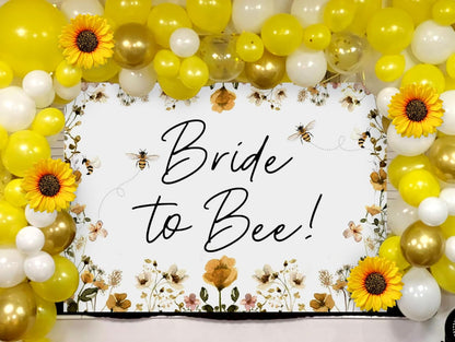 Bride to Bee Bridal Shower Decoration Balloons Backdrop Sunflowers Bee | Bride to Bee Bridal Shower Decoration Balloons Backdrop Sunflowers Bee Theme Bridal Shower Decorations Bride to Be Banner