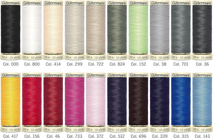 Gutermann Thread Set: Sew-All: 100m: Pack of 20, Assorted