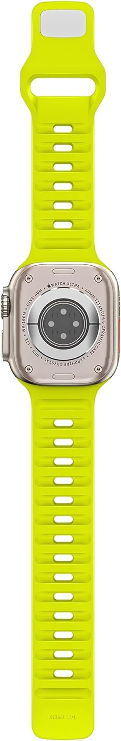 UC2 Band for Apple Watch Bands Women Men Se Ultra 2 40mm 44mm 46mm 42mm 45mm 41mm 38mm 49mm Series 11 10 9 8 7 6 5 4 3 iWatch Sport Strap Silicone Ocean Blue_Fluorescent Yellow