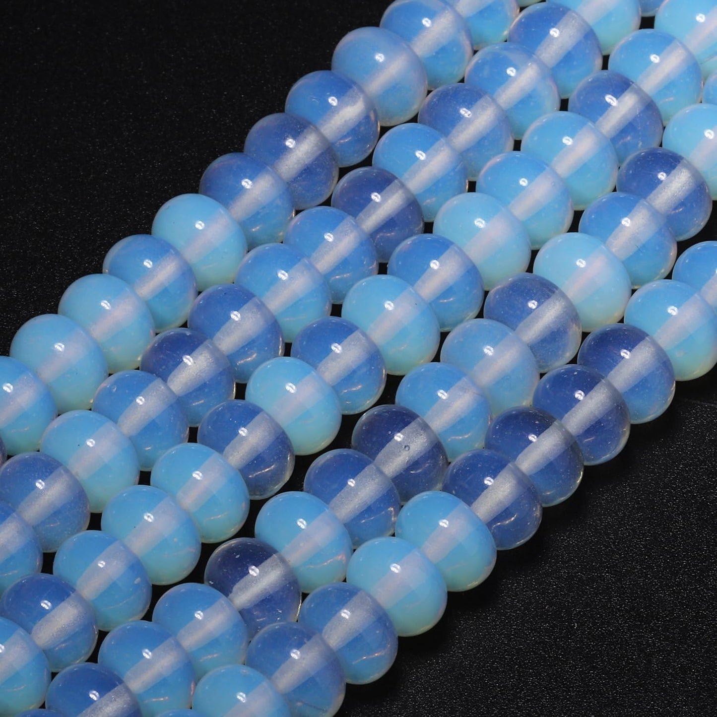 5x8mm Natural Green Lemon Jade Stone Rondelle Beads, 75PCS Spacer Round Loose Abacus Beads for Jewelry Making, Gemstone for Bracelet Necklace Earrings, Arts and Crafts - Colors B