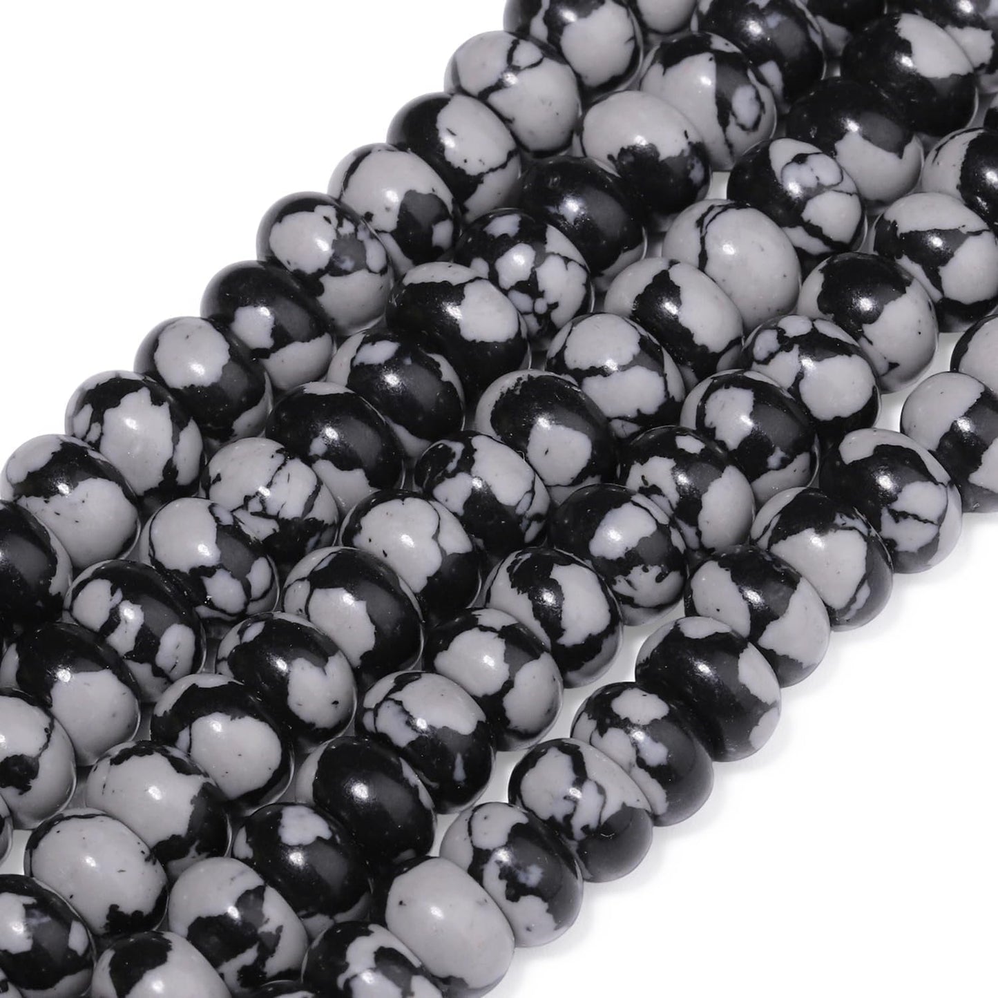 5x8mm Natural Green Lemon Jade Stone Rondelle Beads, 75PCS Spacer Round Loose Abacus Beads for Jewelry Making, Gemstone for Bracelet Necklace Earrings, Arts and Crafts - Colors B