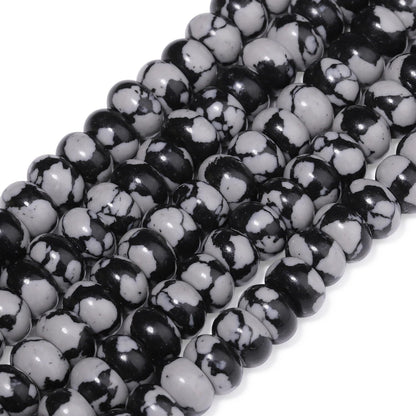 5x8mm Natural Green Lemon Jade Stone Rondelle Beads, 75PCS Spacer Round Loose Abacus Beads for Jewelry Making, Gemstone for Bracelet Necklace Earrings, Arts and Crafts - Colors B