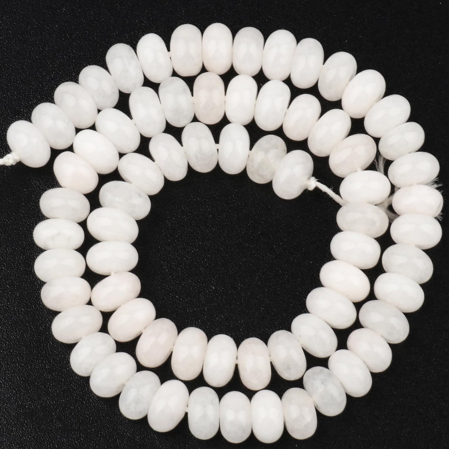 5x8mm Natural Green Lemon Jade Stone Rondelle Beads, 75PCS Spacer Round Loose Abacus Beads for Jewelry Making, Gemstone for Bracelet Necklace Earrings, Arts and Crafts - Colors B