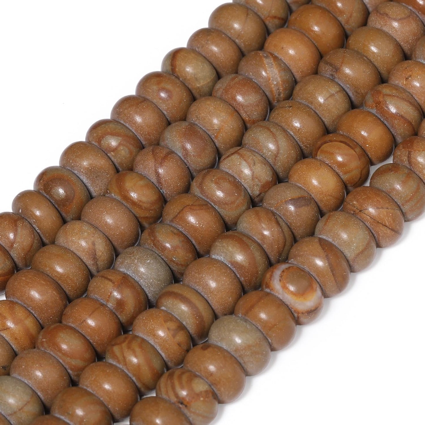 5x8mm Natural Green Lemon Jade Stone Rondelle Beads, 75PCS Spacer Round Loose Abacus Beads for Jewelry Making, Gemstone for Bracelet Necklace Earrings, Arts and Crafts - Colors B
