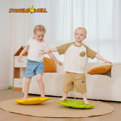 Wobble Balance Board for Kids – Yellow Frog Design with Maze Track & Balls | Dual-Sided Sensory Rocker Board | Non-Slip Tactile Surface | Supports Up to 200lbs | Perfect for Toddlers & Parent-Child Play