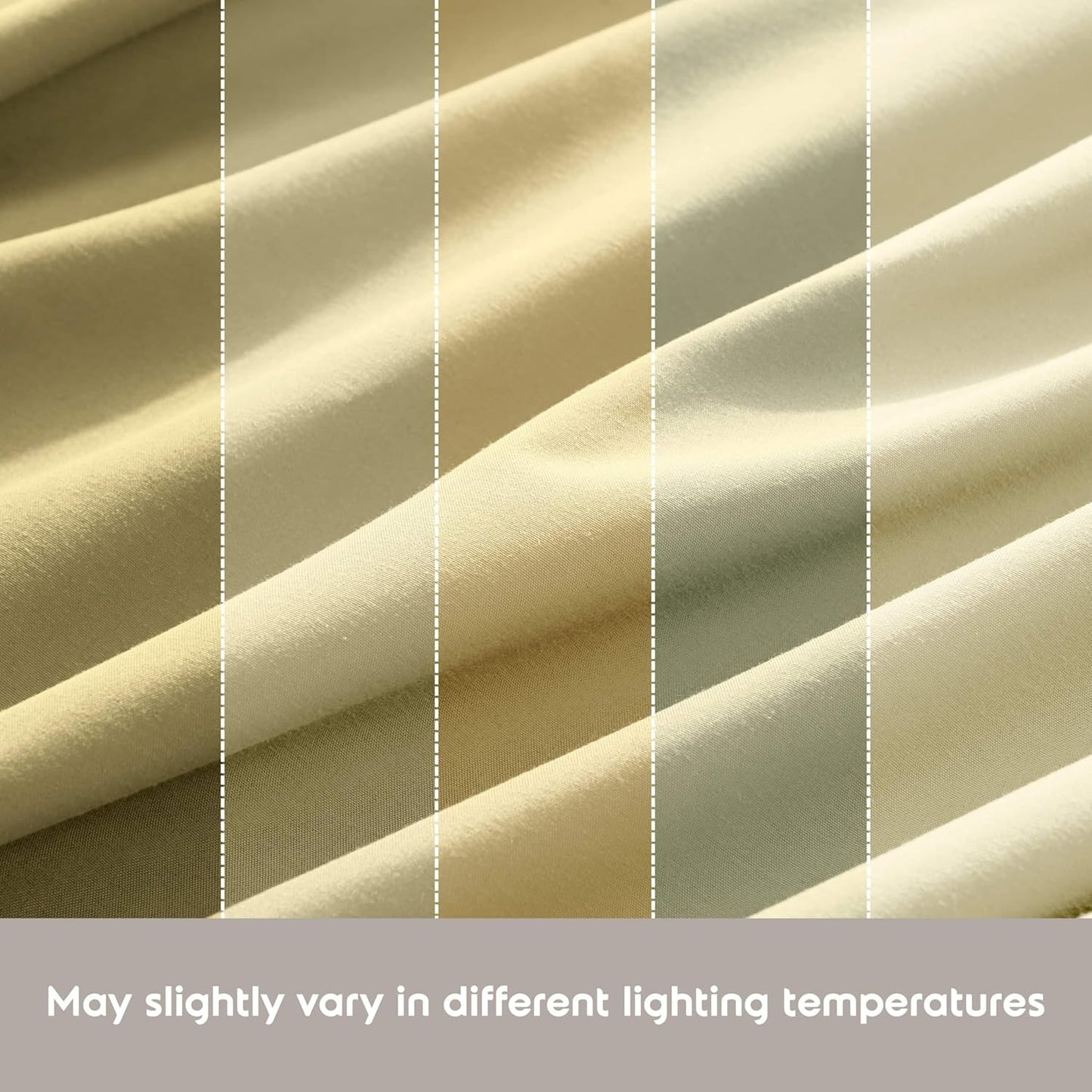 Extra Deep Queen Sheet Set - 6 Piece Breathable & Cooling Sheets - Hotel Luxury Bedding Set w/18-24 Inch Extra Deep Pockets - Easy & Secure Fit - Soft, Wrinkle Free & Comfy - Vanilla Yellow