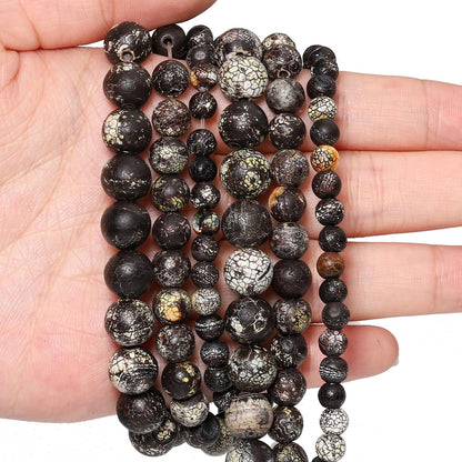 60pcs Round Loose Yellow Fire Agate Beads for Bracelet Beads，6mm Gemstone Bead Round Loose Stone Beads for Jewelry Making DIY Bracelet Necklace Earrings