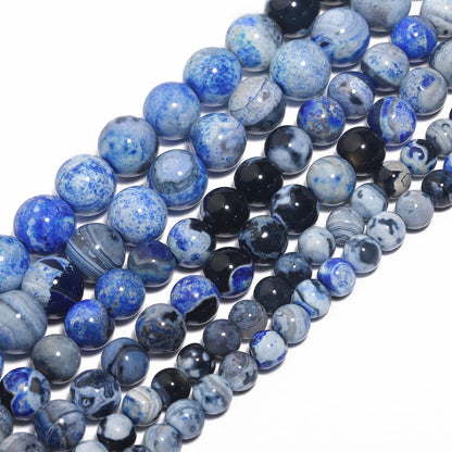 60pcs Round Loose Yellow Fire Agate Beads for Bracelet Beads，6mm Gemstone Bead Round Loose Stone Beads for Jewelry Making DIY Bracelet Necklace Earrings