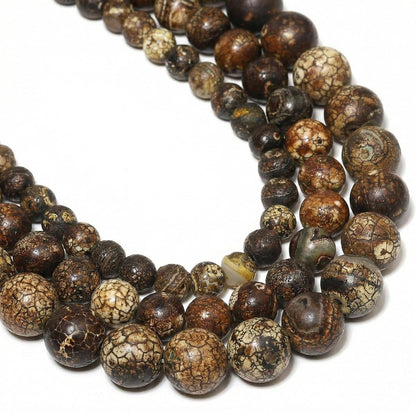60pcs Round Loose Yellow Fire Agate Beads for Bracelet Beads，6mm Gemstone Bead Round Loose Stone Beads for Jewelry Making DIY Bracelet Necklace Earrings