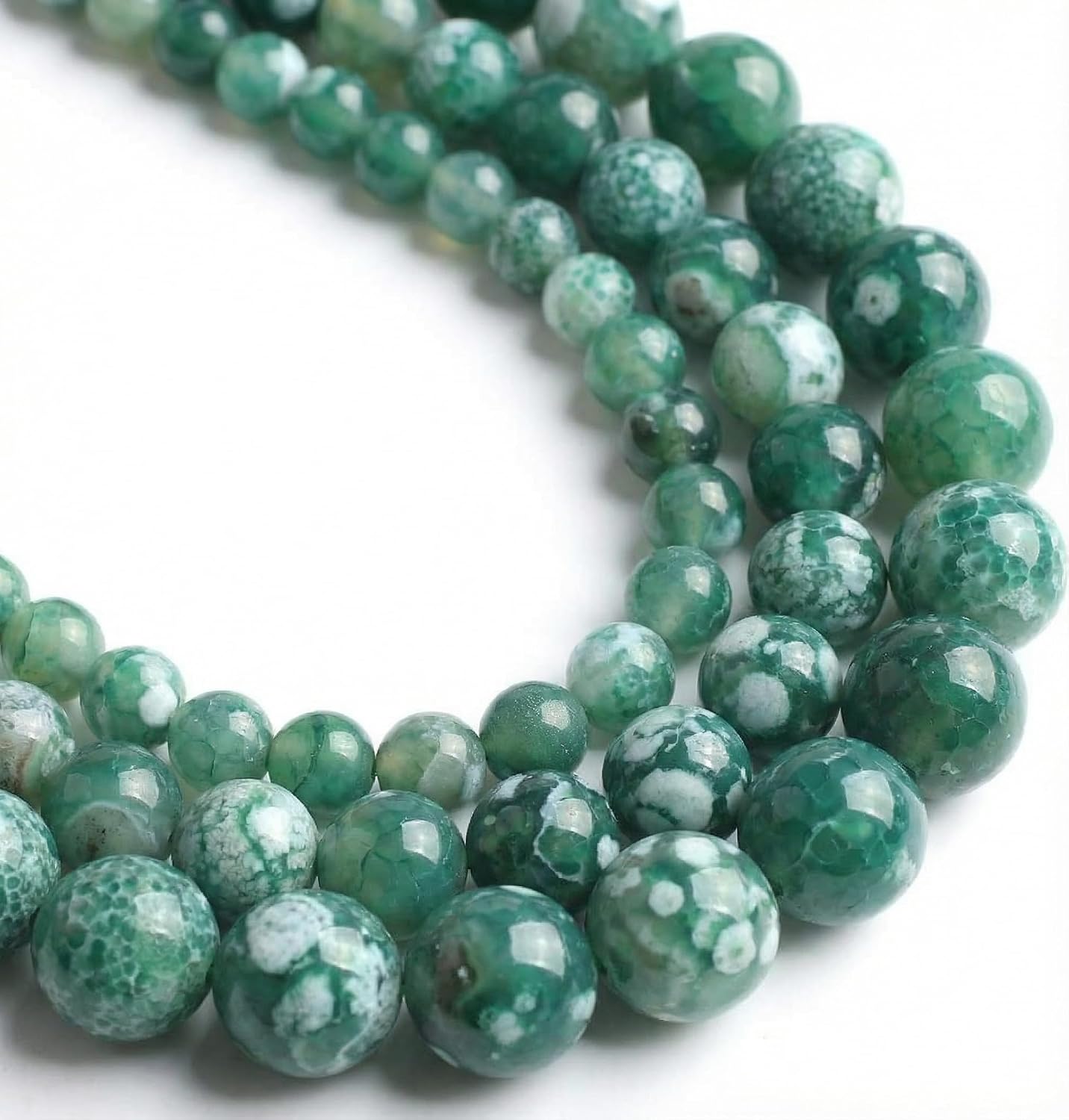60pcs Round Loose Yellow Fire Agate Beads for Bracelet Beads，6mm Gemstone Bead Round Loose Stone Beads for Jewelry Making DIY Bracelet Necklace Earrings