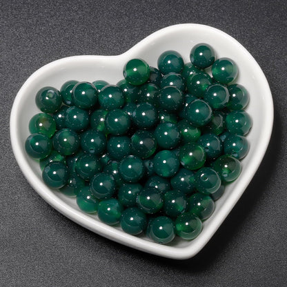 60pcs Round Loose Yellow Fire Agate Beads for Bracelet Beads，6mm Gemstone Bead Round Loose Stone Beads for Jewelry Making DIY Bracelet Necklace Earrings