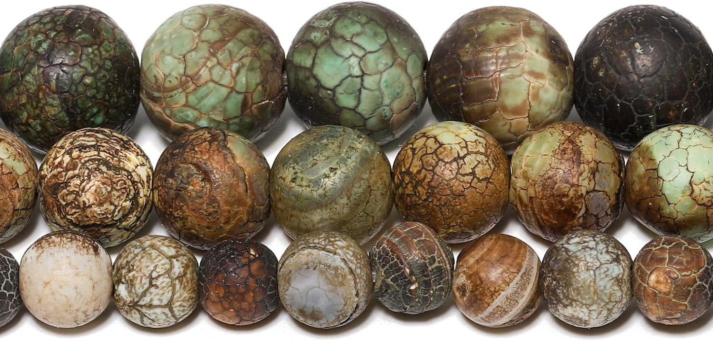 60pcs Round Loose Yellow Fire Agate Beads for Bracelet Beads，6mm Gemstone Bead Round Loose Stone Beads for Jewelry Making DIY Bracelet Necklace Earrings