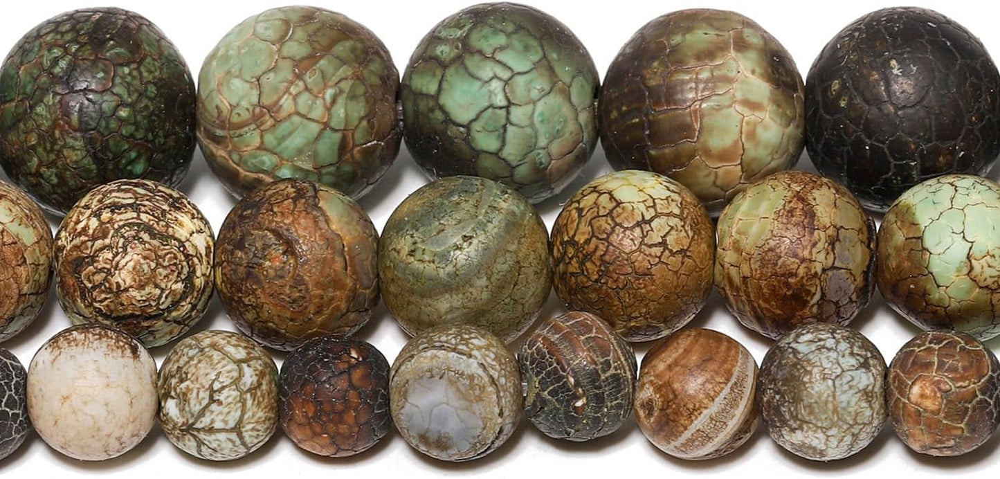 60pcs Round Loose Yellow Fire Agate Beads for Bracelet Beads，6mm Gemstone Bead Round Loose Stone Beads for Jewelry Making DIY Bracelet Necklace Earrings