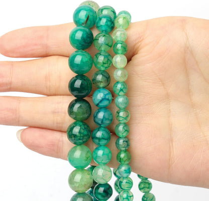 60pcs Round Loose Yellow Fire Agate Beads for Bracelet Beads，6mm Gemstone Bead Round Loose Stone Beads for Jewelry Making DIY Bracelet Necklace Earrings
