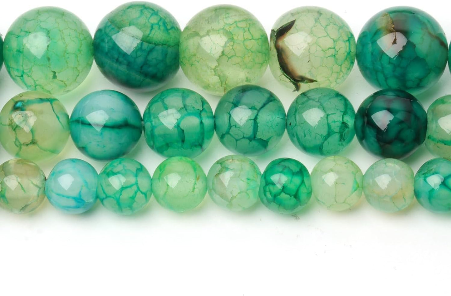 60pcs Round Loose Yellow Fire Agate Beads for Bracelet Beads，6mm Gemstone Bead Round Loose Stone Beads for Jewelry Making DIY Bracelet Necklace Earrings