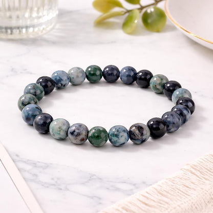 60pcs Round Loose Yellow Fire Agate Beads for Bracelet Beads，6mm Gemstone Bead Round Loose Stone Beads for Jewelry Making DIY Bracelet Necklace Earrings