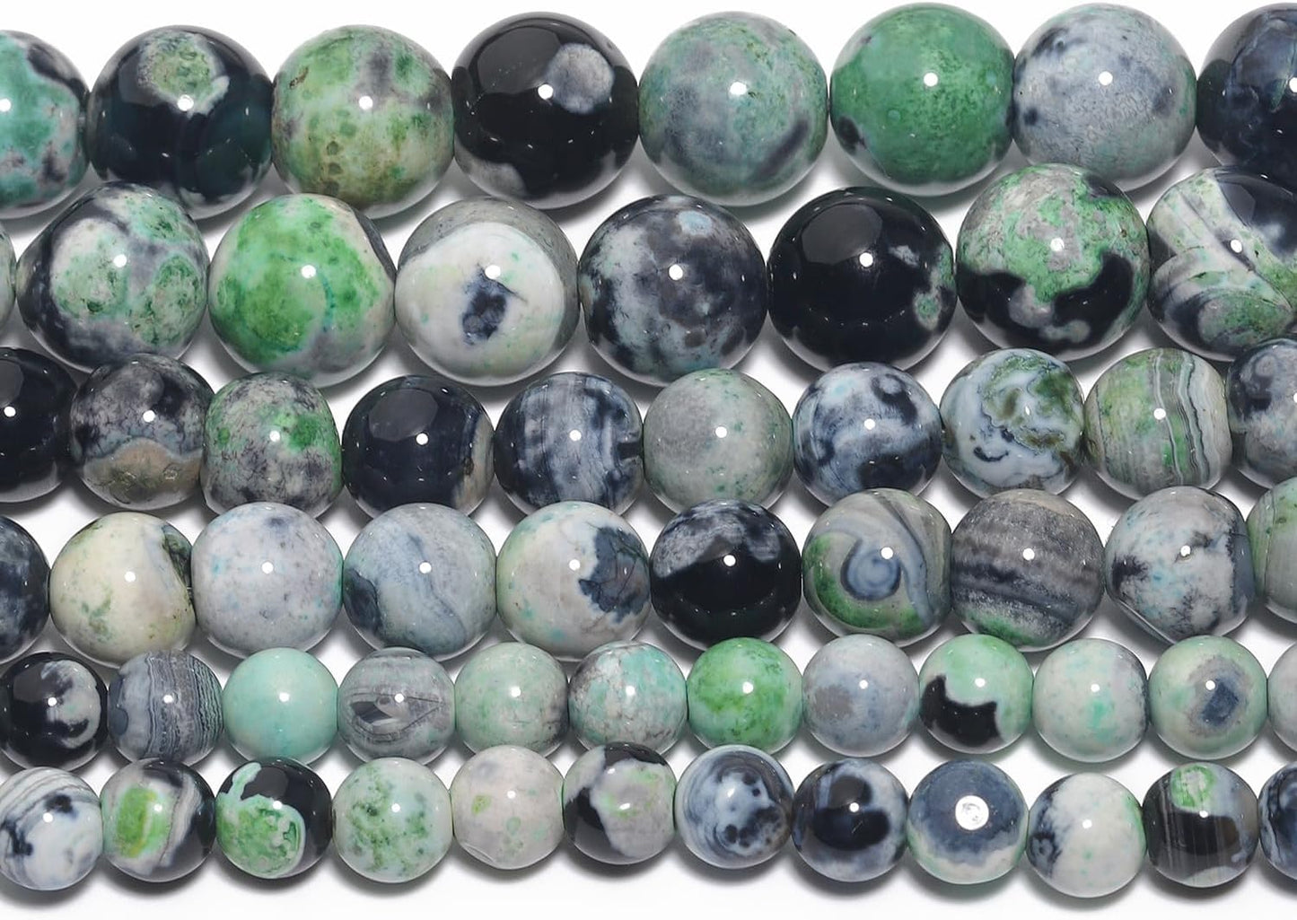 60pcs Round Loose Yellow Fire Agate Beads for Bracelet Beads，6mm Gemstone Bead Round Loose Stone Beads for Jewelry Making DIY Bracelet Necklace Earrings