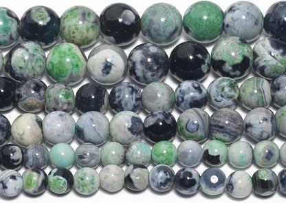 60pcs Round Loose Yellow Fire Agate Beads for Bracelet Beads，6mm Gemstone Bead Round Loose Stone Beads for Jewelry Making DIY Bracelet Necklace Earrings