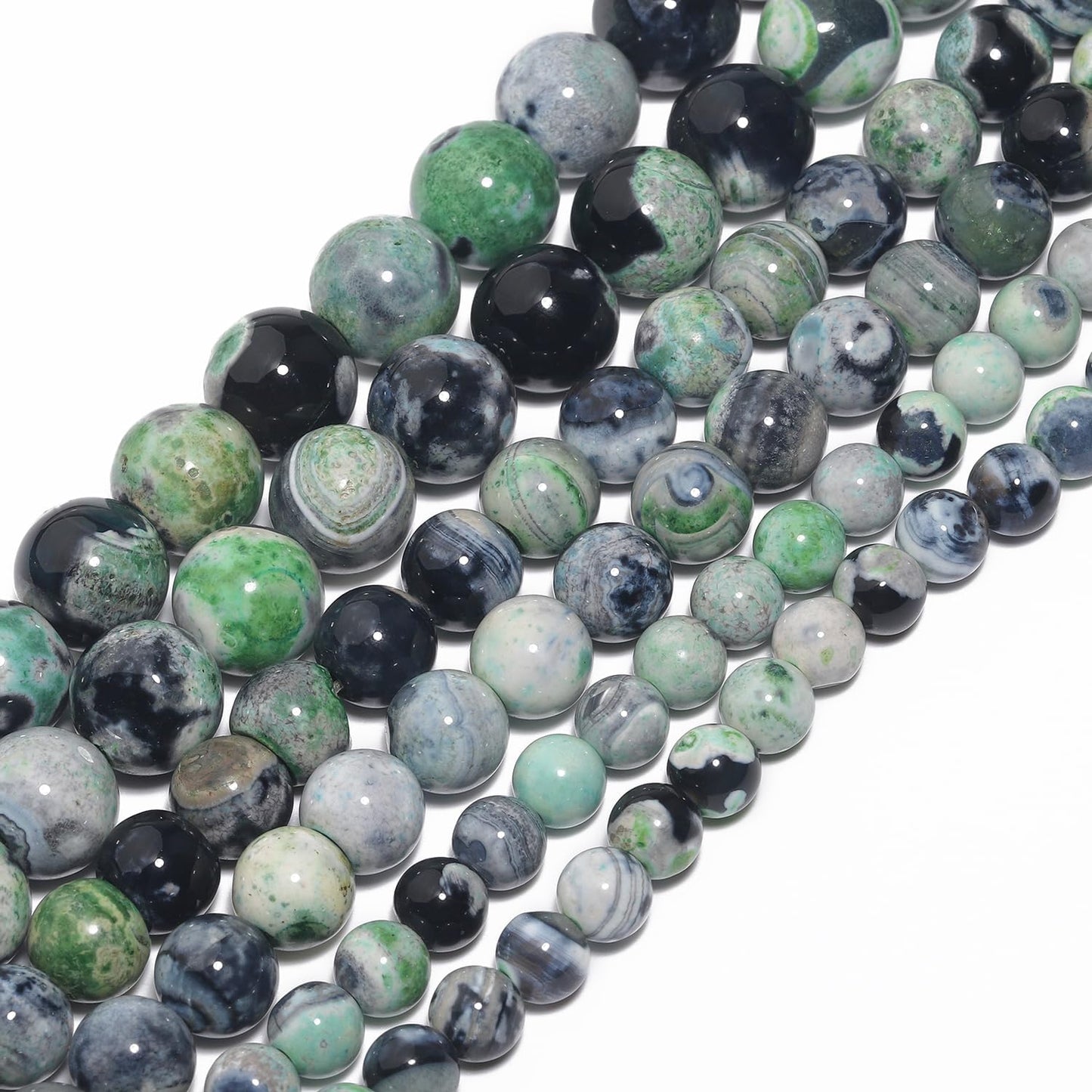 60pcs Round Loose Yellow Fire Agate Beads for Bracelet Beads，6mm Gemstone Bead Round Loose Stone Beads for Jewelry Making DIY Bracelet Necklace Earrings