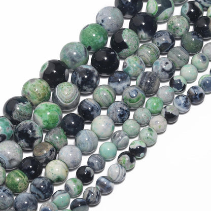 60pcs Round Loose Yellow Fire Agate Beads for Bracelet Beads，6mm Gemstone Bead Round Loose Stone Beads for Jewelry Making DIY Bracelet Necklace Earrings