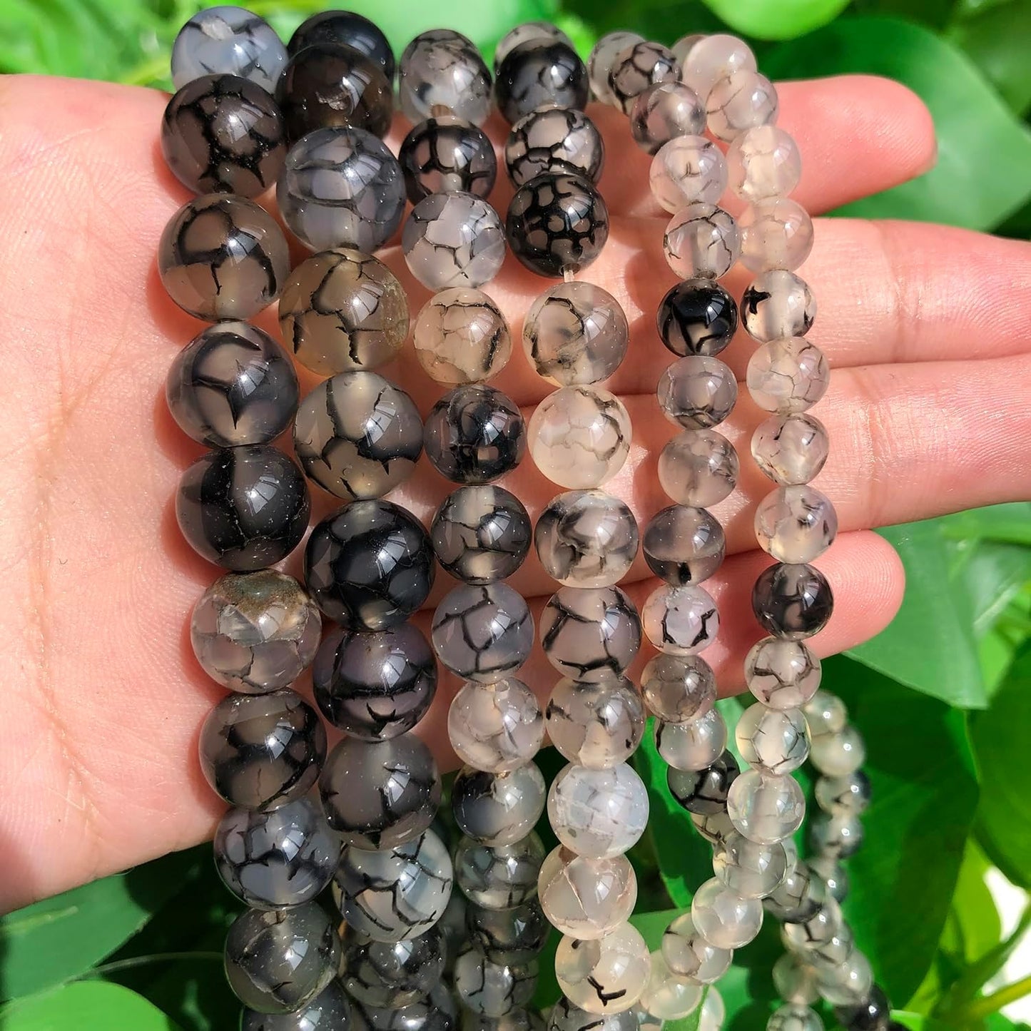 60pcs Round Loose Yellow Fire Agate Beads for Bracelet Beads，6mm Gemstone Bead Round Loose Stone Beads for Jewelry Making DIY Bracelet Necklace Earrings