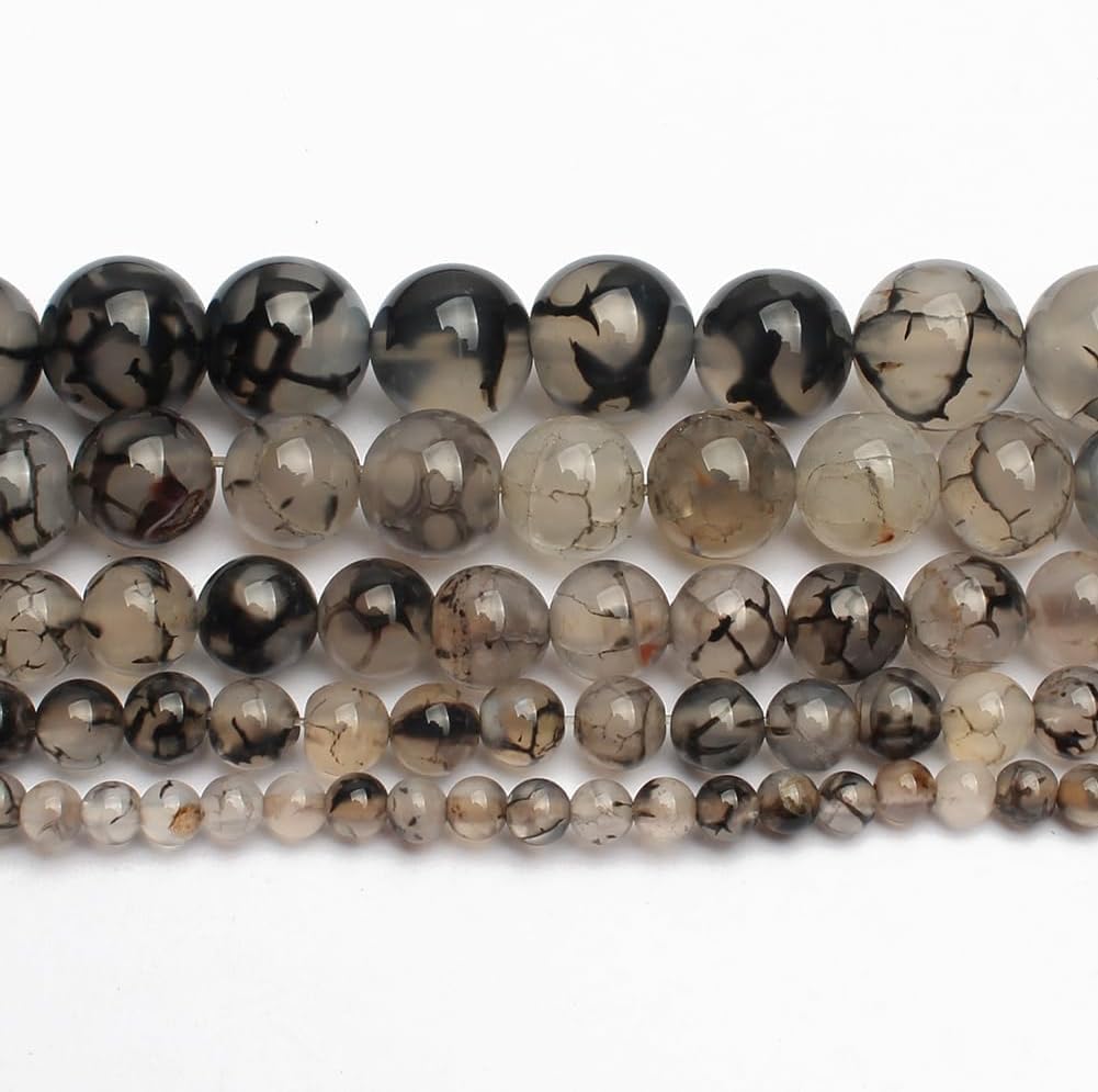 60pcs Round Loose Yellow Fire Agate Beads for Bracelet Beads，6mm Gemstone Bead Round Loose Stone Beads for Jewelry Making DIY Bracelet Necklace Earrings