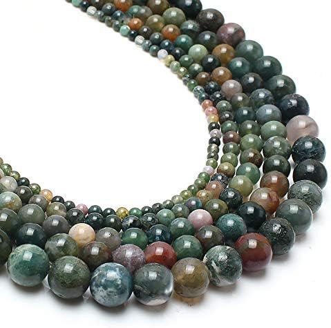 60pcs Round Loose Yellow Fire Agate Beads for Bracelet Beads，6mm Gemstone Bead Round Loose Stone Beads for Jewelry Making DIY Bracelet Necklace Earrings