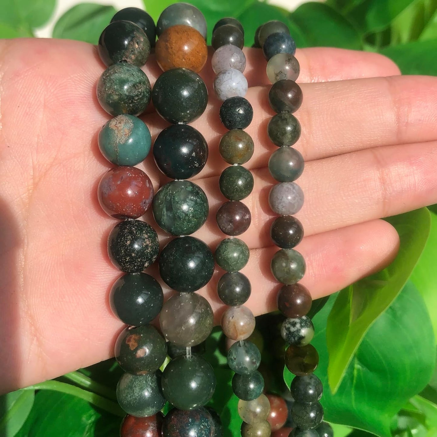 60pcs Round Loose Yellow Fire Agate Beads for Bracelet Beads，6mm Gemstone Bead Round Loose Stone Beads for Jewelry Making DIY Bracelet Necklace Earrings