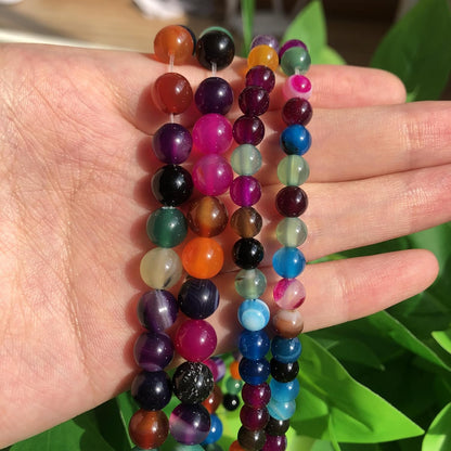 60pcs Round Loose Yellow Fire Agate Beads for Bracelet Beads，6mm Gemstone Bead Round Loose Stone Beads for Jewelry Making DIY Bracelet Necklace Earrings