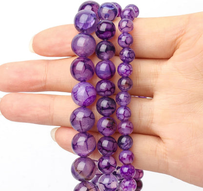 60pcs Round Loose Yellow Fire Agate Beads for Bracelet Beads，6mm Gemstone Bead Round Loose Stone Beads for Jewelry Making DIY Bracelet Necklace Earrings
