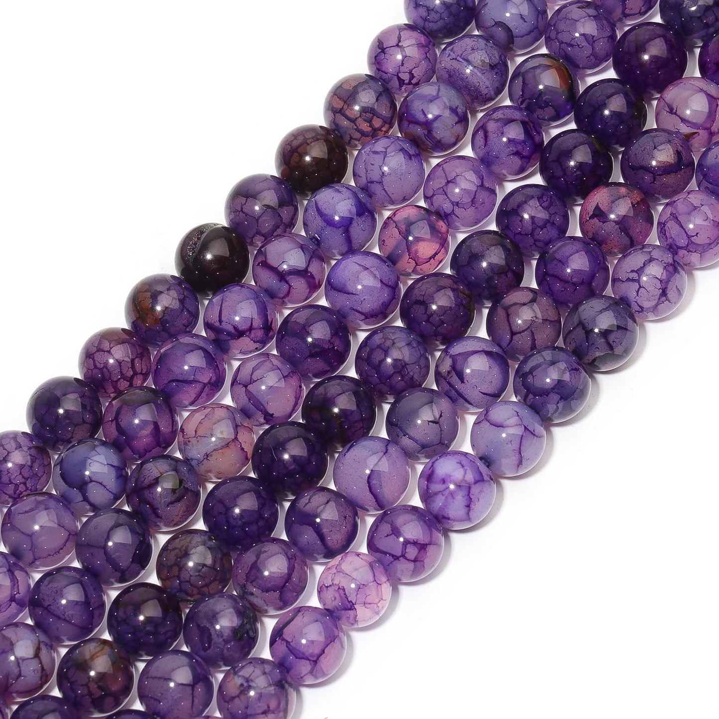 60pcs Round Loose Yellow Fire Agate Beads for Bracelet Beads，6mm Gemstone Bead Round Loose Stone Beads for Jewelry Making DIY Bracelet Necklace Earrings