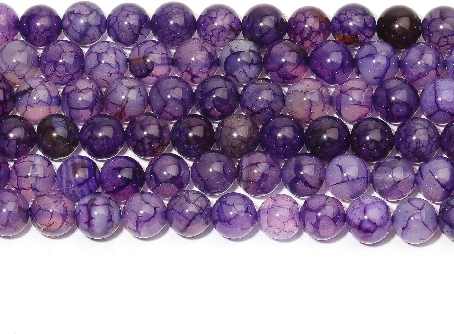60pcs Round Loose Yellow Fire Agate Beads for Bracelet Beads，6mm Gemstone Bead Round Loose Stone Beads for Jewelry Making DIY Bracelet Necklace Earrings