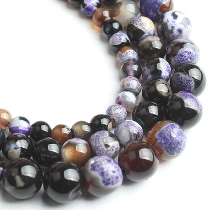 60pcs Round Loose Yellow Fire Agate Beads for Bracelet Beads，6mm Gemstone Bead Round Loose Stone Beads for Jewelry Making DIY Bracelet Necklace Earrings