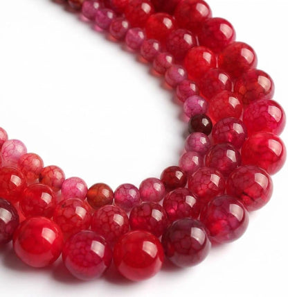 60pcs Round Loose Yellow Fire Agate Beads for Bracelet Beads，6mm Gemstone Bead Round Loose Stone Beads for Jewelry Making DIY Bracelet Necklace Earrings