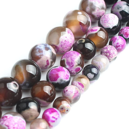60pcs Round Loose Yellow Fire Agate Beads for Bracelet Beads，6mm Gemstone Bead Round Loose Stone Beads for Jewelry Making DIY Bracelet Necklace Earrings