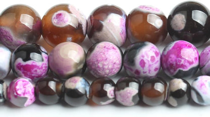 60pcs Round Loose Yellow Fire Agate Beads for Bracelet Beads，6mm Gemstone Bead Round Loose Stone Beads for Jewelry Making DIY Bracelet Necklace Earrings