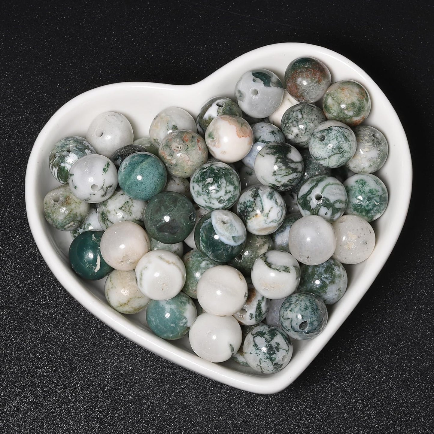 60pcs Round Loose Yellow Fire Agate Beads for Bracelet Beads，6mm Gemstone Bead Round Loose Stone Beads for Jewelry Making DIY Bracelet Necklace Earrings