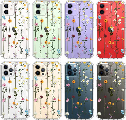 Case for iPhone 13 Pro Max, [Buffertech 6.6ft Military-Grade Drop Protection] [Anti Peel Off Tech] Clear TPU Bumper Phone Case Cover Design - Lemon - Colors D