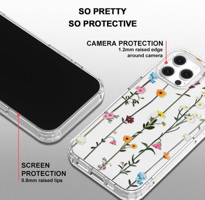 Case for iPhone 13 Pro Max, [Buffertech 6.6ft Military-Grade Drop Protection] [Anti Peel Off Tech] Clear TPU Bumper Phone Case Cover Design - Lemon - Colors D