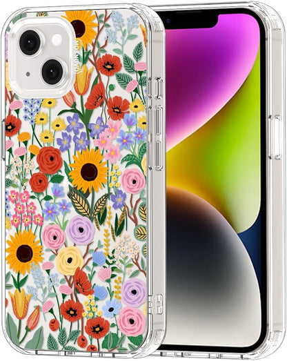 Case for iPhone 13 Pro Max, [Buffertech 6.6ft Military-Grade Drop Protection] [Anti Peel Off Tech] Clear TPU Bumper Phone Case Cover Design - Lemon - Colors D