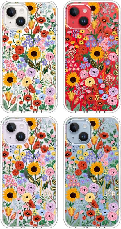 Case for iPhone 13 Pro Max, [Buffertech 6.6ft Military-Grade Drop Protection] [Anti Peel Off Tech] Clear TPU Bumper Phone Case Cover Design - Lemon - Colors D