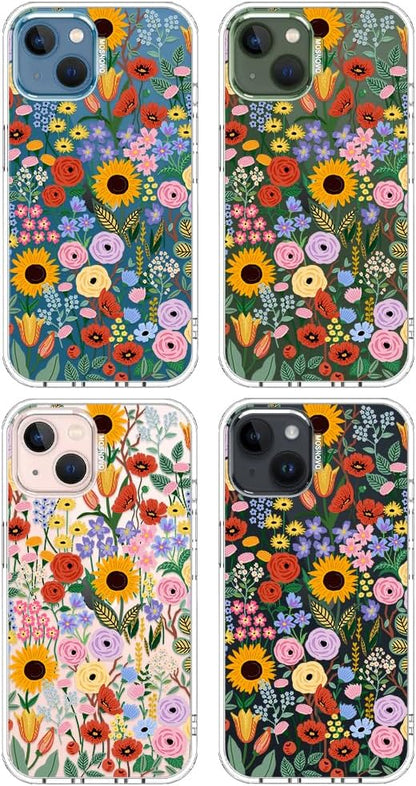 Case for iPhone 13 Pro Max, [Buffertech 6.6ft Military-Grade Drop Protection] [Anti Peel Off Tech] Clear TPU Bumper Phone Case Cover Design - Lemon - Colors D