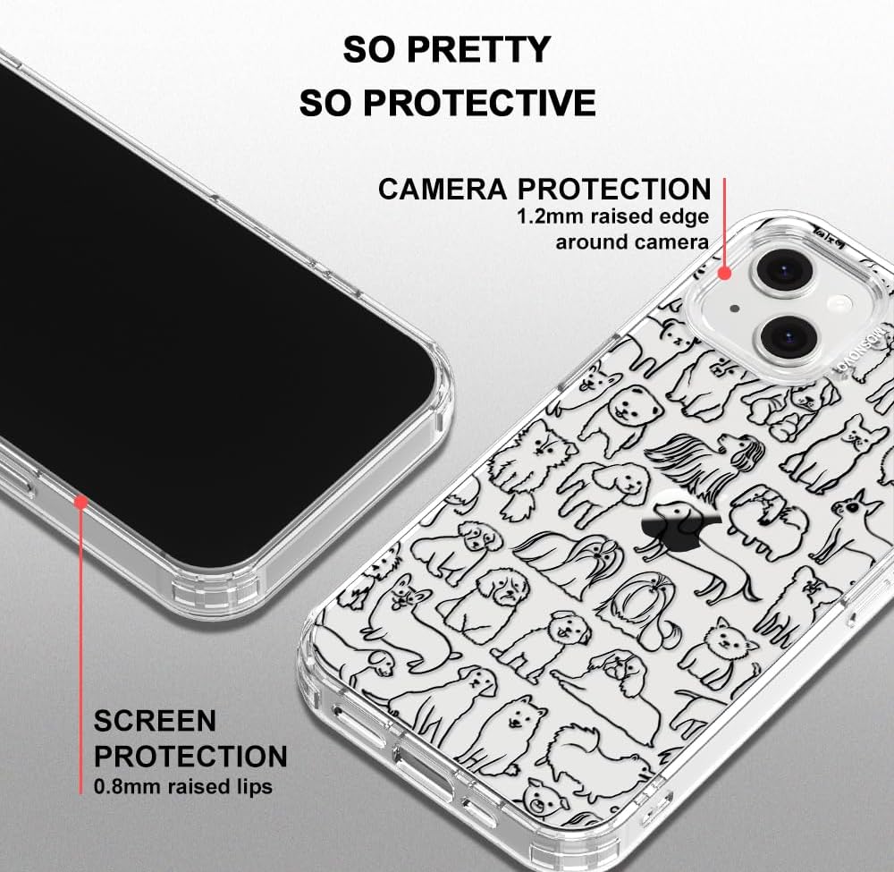 Case for iPhone 13 Pro Max, [Buffertech 6.6ft Military-Grade Drop Protection] [Anti Peel Off Tech] Clear TPU Bumper Phone Case Cover Design - Lemon - Colors D