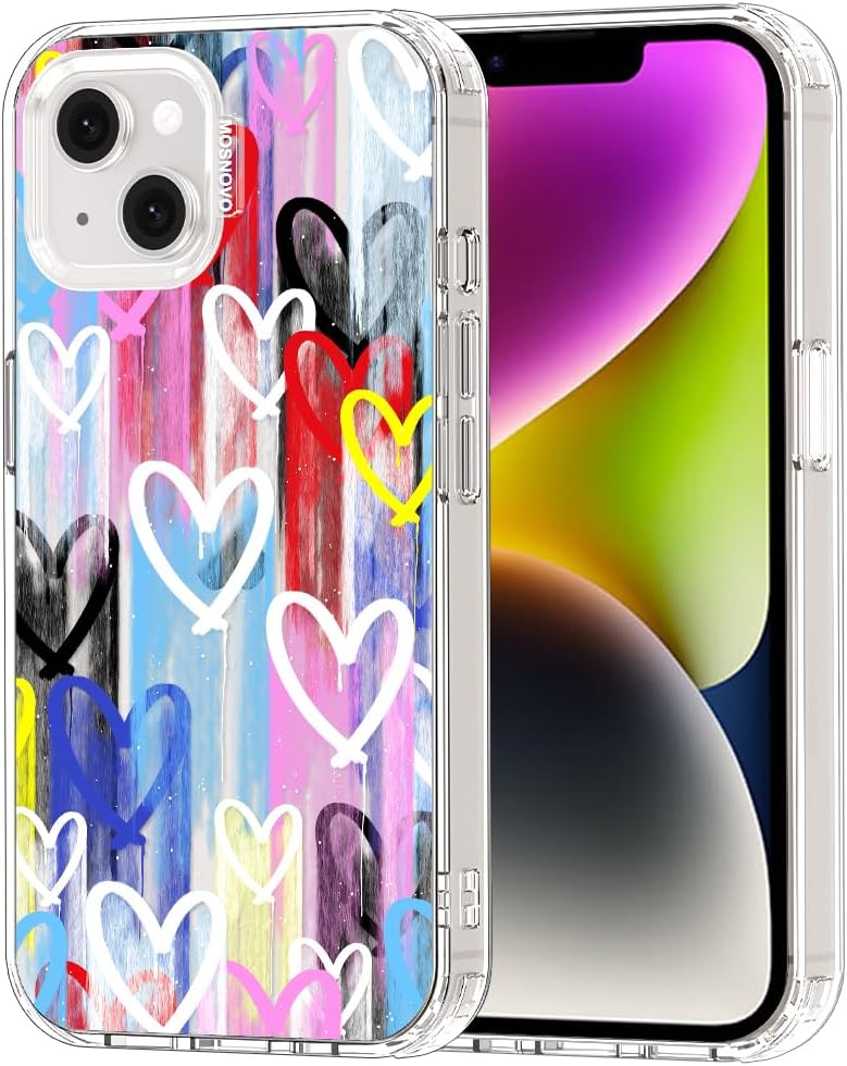 Case for iPhone 13 Pro Max, [Buffertech 6.6ft Military-Grade Drop Protection] [Anti Peel Off Tech] Clear TPU Bumper Phone Case Cover Design - Lemon - Colors D