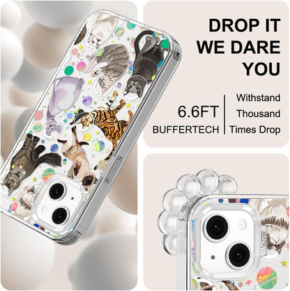 Case for iPhone 13 Pro Max, [Buffertech 6.6ft Military-Grade Drop Protection] [Anti Peel Off Tech] Clear TPU Bumper Phone Case Cover Design - Lemon - Colors D